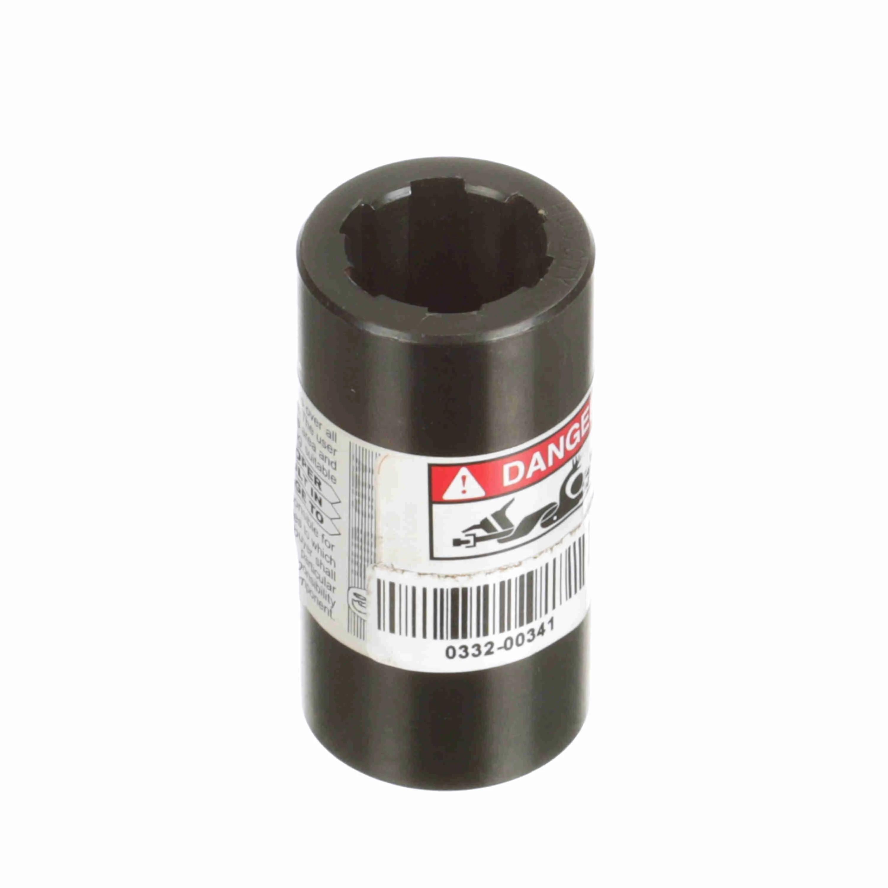 Coupling, Splined, Specifications: 6B Straight Side Spline, Steel, 1-3/8 in Dia x 2-3/4 in L Dimensions