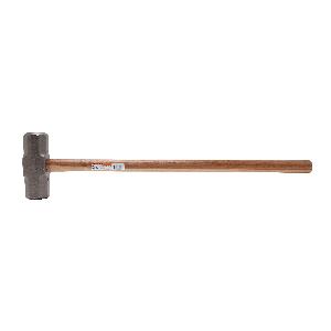 Sledge Hammer, 35 in Overall Length, Double Face, 2-13/16 in Face Dia, 16 lb Head, Forged Steel Head, 2-3/4 in Head Width, 8-3/8 in Head Length, Hickory Wood Handle