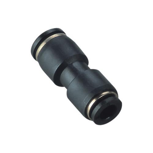 Reducing Union Tube Push, Fitting, Fitting/Connector: Coupling, 3/8 x 1/4 in Nominal, -10 to 70 °C, PBT/NBR, Nickel Plated, Import