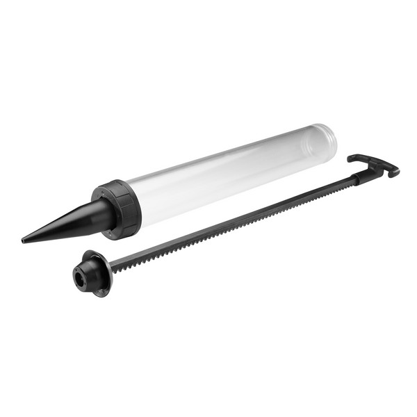 Sausage Barrel Conversion Kit, For Use With: Cordless Caulk and Adhesive Gun, Black Nozzle/Clear Barrel, 20.6 x 3.15 x 3.15 in Dimensions