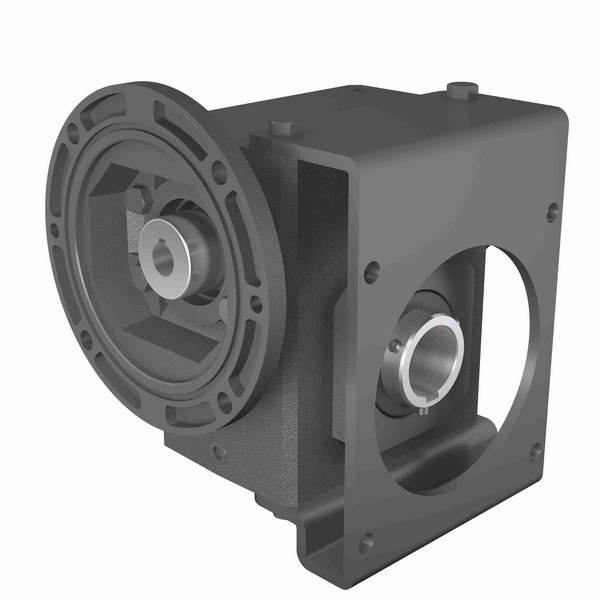 Inline Helical Reducer, 0.25 HP, 79.0 RPM, 22.26:1 Ratio, 56C Frame, Aluminum