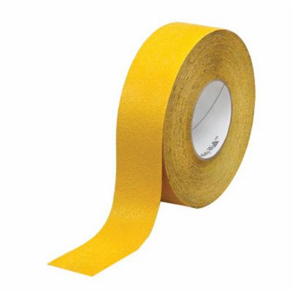 Slip-Resistant Tape, General Purpose Heavy Duty, Series: 600, 60 ft/Roll Length, 1 Inch Width, 0.036 Inch Thickness, Plastic Film Substrate, Solid Surface, Smooth Surface