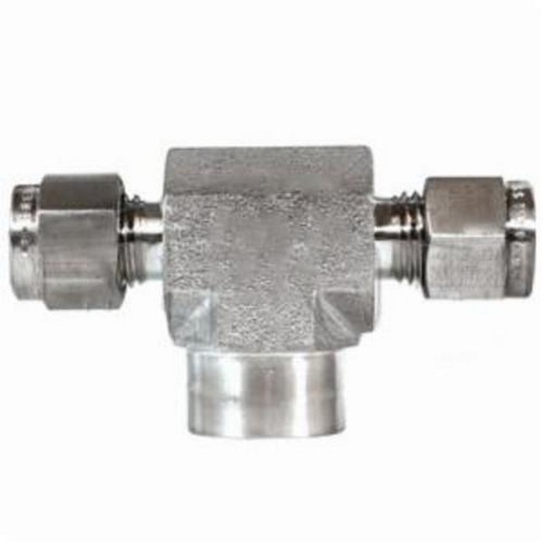 Instrumentation Branch Tee, Tee, 1/4 Inch x 1/4-18 Nominal, Tube x FNPT, -325 to 1200 °F, 316 Stainless Steel, Domestic