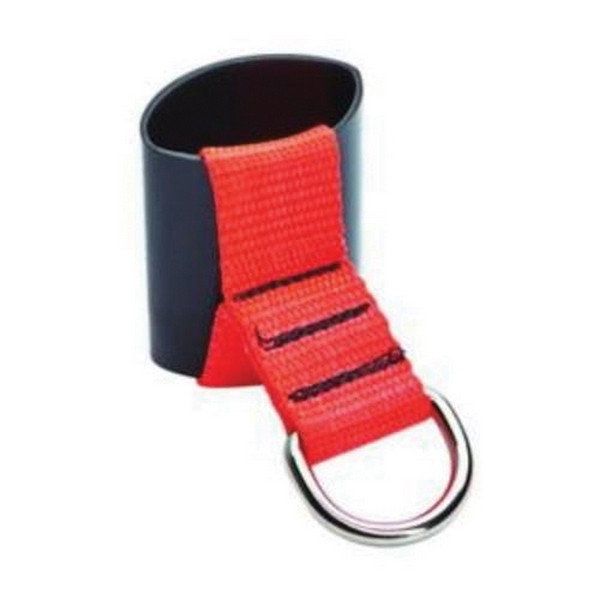 Heat Shrink Loop, Heavy Duty, D-Ring Connection, Specifications: 4 in L x 4 in W, 25 lb Load Capacity, For Use With: Tethered Tool, Nylon/Rubber/Steel, Black/Orange