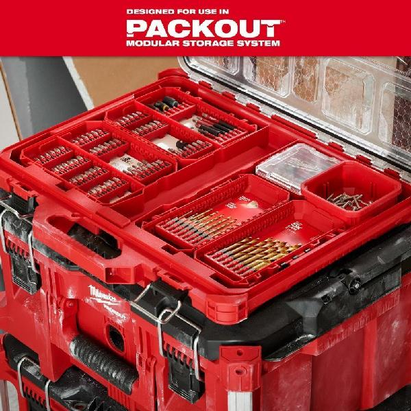 Bit Set, 80-Piece, Series: SHOCKWAVE, P1, P2,PR1, P3, SQ1, SQ4, SQ3, T15, T20, T25, T27, T30, SL#8, SL#10, 1/8 in, 9/64 in, 5/32 in, 3/16 in, SQ2, 3.5 in, 1-7/8 in, 1/4 in, 5/16, 3/8 in, 1/4 in Point, Hex Point, 1/4 in Drive/Shank, Alloy Steel
