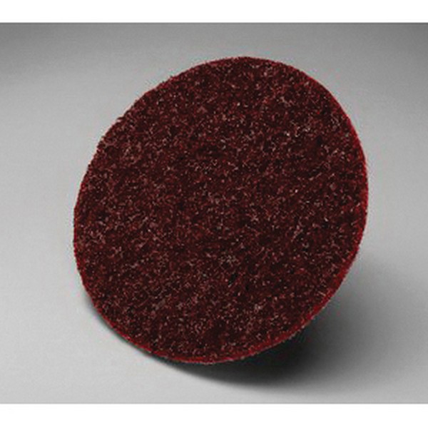 Non-Woven Abrasive Quick-Change Disc, Type TR Attachment, 3 Inch Diameter Disc, Aluminum Oxide Abrasive, Medium Grade