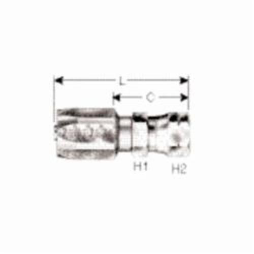 Hydraulic Coupling, Field Attachable, Series: G34, 5/16 in x 5/8-18 Nominal, Hose x Female SAE Flare Swivel, 3/4 in Stem, 3/4 in Nut Hex, 2.42 in Length, Steel, Domestic