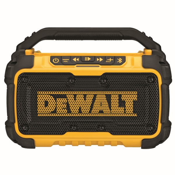 12V/Jobsite Bluetooth Speaker, Corded/Cordless, Bare Tool/Kit: Kit, 12 VAC, Lithium-Ion Battery, 2, 4 Ah Battery, 10 in W x 6 in H