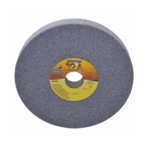 Toolroom Wheel, Straight, Series: 32A, 8 in Wheel Diameter, 1 in Wheel Thickness, 1-1/4 in Center Hole, 46 Grit, Medium Grade, Aluminum Oxide Abrasive, 3105 RPM Maximum, Wheel Hardness: H, Vitrified Bond, Purple Wheel, Wheel Type Number: Type 1