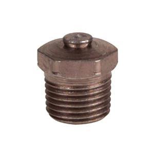 Threaded Relief Fitting, Special Short, 1/8 in PTF SAE, 45 psi Minimum Relief Pressure, 80 psi Maximum Relief Pressure, 7/16 in Dia, Steel, Trivalent Zinc Plated