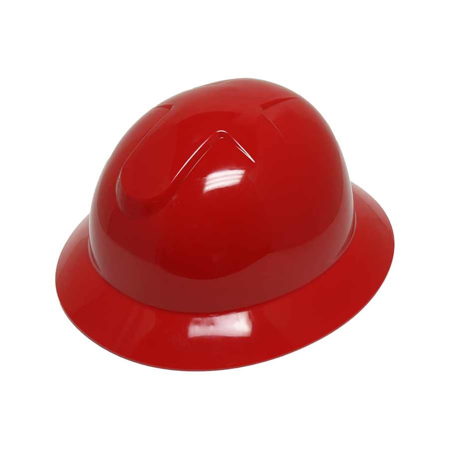 Hat, Cap Style, Universal Size, Red, Polyethylene, 6-Point Suspension, ANSI Electrical Class Rating: Class C, ANSI Impact Rating: ANSI Z89.1 Type I, Slotted: Yes, Ratchet Adjustment