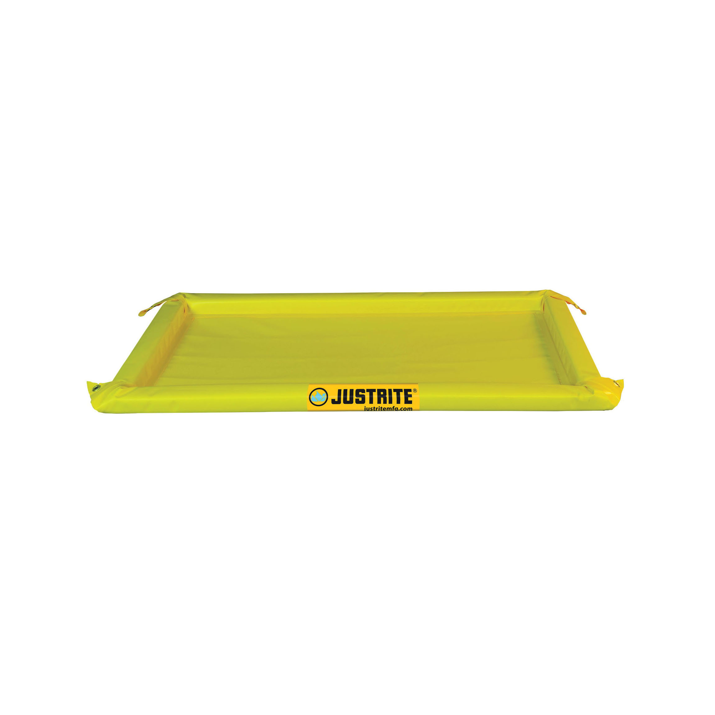 Maintenance Spill Berm, 10 gal Spill, 4 ft Length, 2 in Height, 2 ft Width, PVC Coated Fabric, Yellow