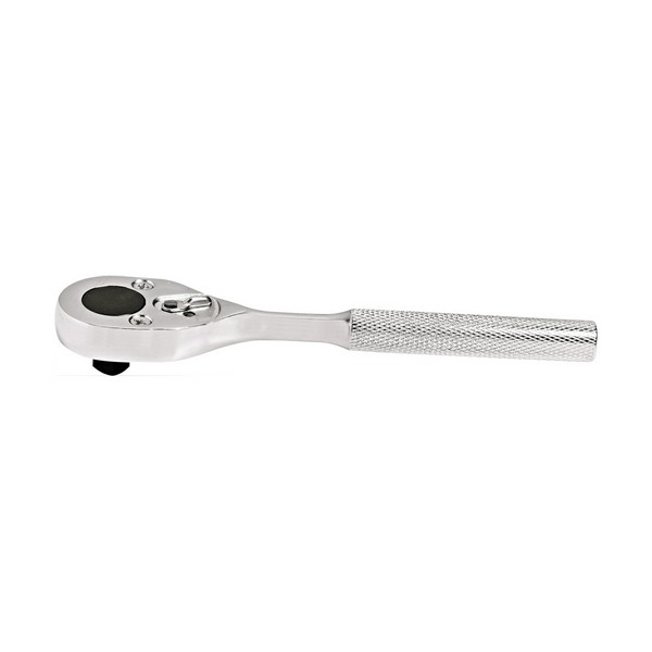 Hand Ratchet, Non-Insulated Standard Length, Measurement System: Imperial, 1/2 in Drive, 10 in Overall Length, Pear Head Shape, 15˚ Minimum Arc Swing, 24 Geared Teeth, Knurled Slip Resistant Grip/Standard Handle, Specifications Met: ASME B107.10M, Fe