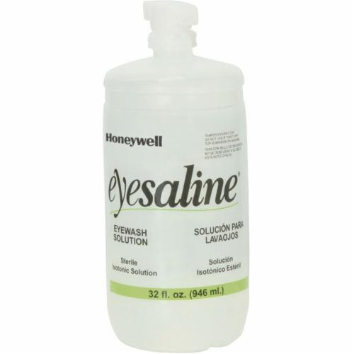 Personal Eyewash Bottle, Portable, Series: Eyesaline®, 32 oz Container, Bottle Container, 3 years Shelf Life, Specifications Met: ANSI Z358.1, FDA Approved