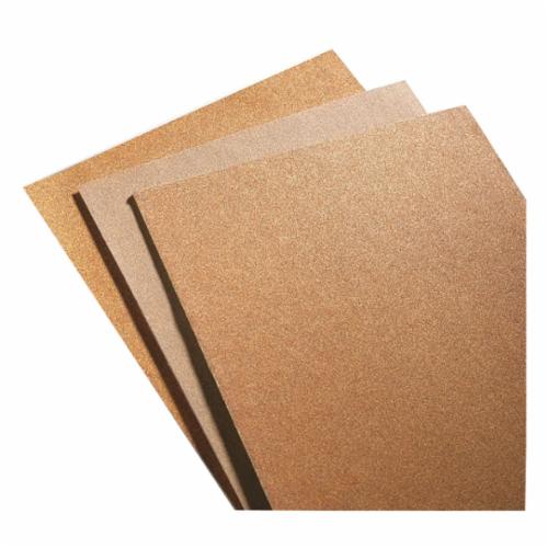 Coated Sandpaper Sheet, Series: A513, 11 in Length, 9 in Width, 60 Grit, Coarse Grade, Garnet Abrasive, Paper Backing, Open Coat, Applicable Materials: Softwood, Orange, C-Weight Backing Weight