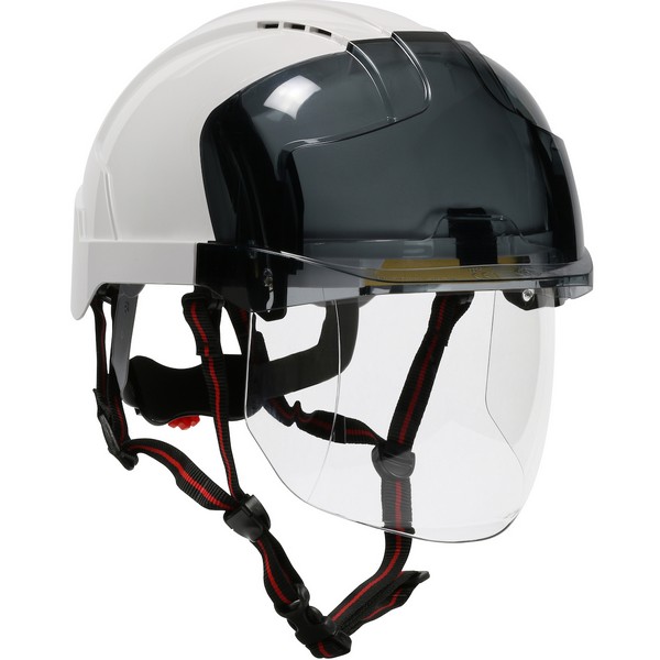 Safety Helmet, Short Brim, Series: 280-EVSV-CH, ABS, 6-Point Suspension, ANSI Electrical Class Rating: Class E, ANSI Impact Rating: ANSI Z89.1 Type 1, Wheel Ratchet Adjustment