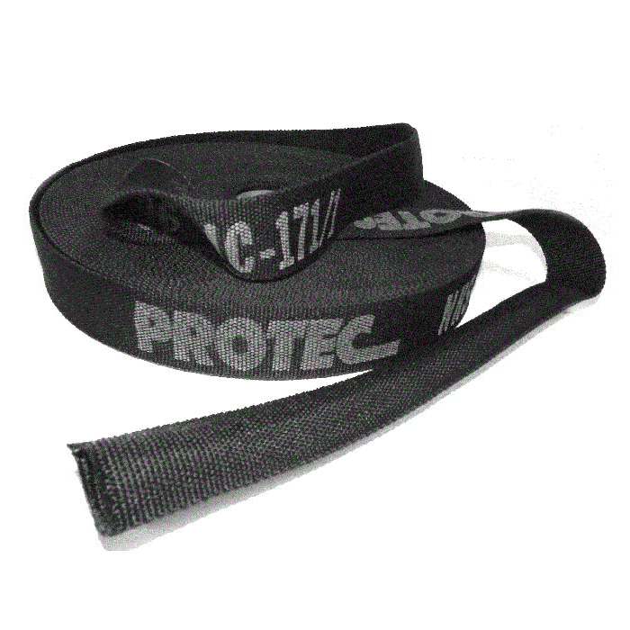 Hose Sleeve, 2.56 Inch Outside Flat, 1.59 Inch Inside Diameter, Nylon, Black