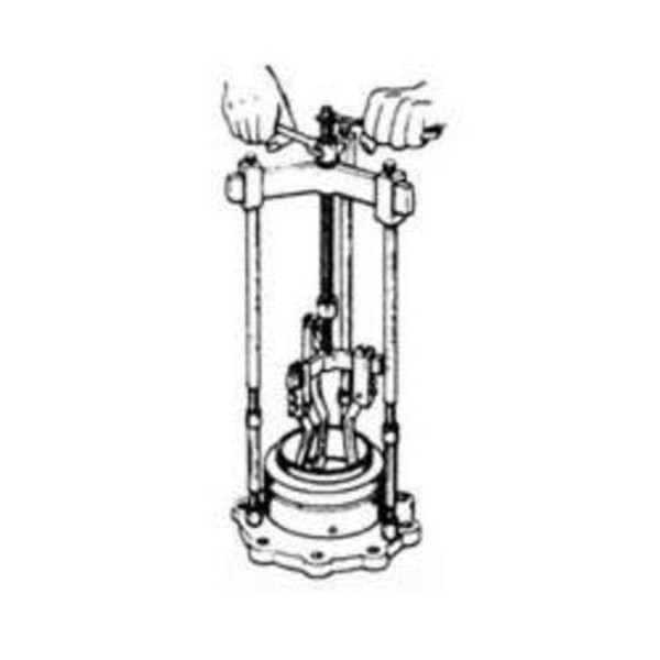 Puller Adapter, For Use With: 10 ton 3-Leg and 2-Leg Puller, 1/2 x 5/8 in Female Thread