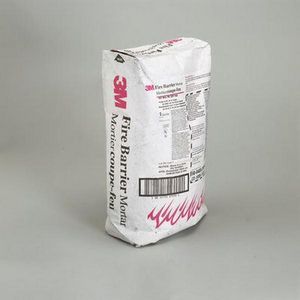 Fire Barrier Mortar, Lightweight, Bag Container, 44 lb Container, Water Base, Composition: Mineral Salt, Silicate Mineral, Acid, Quartz Silica, Calcium Carbonate, Powder Form, Fire Rating: 3 hr, Off-White with Dark Flecks, Slight Cement Odor/Scent, 2