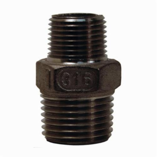 Hex Reducing Nipple, 3/8 x 1/4 Inch Nominal, MNPT, 316 Stainless Steel