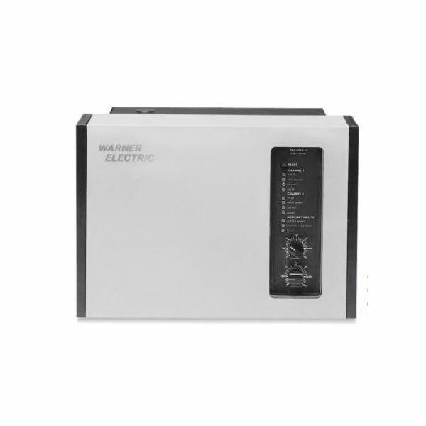 Over Excitation Control, Rapid Acceleration/Deceleration, Series: CBC-750, 120/220/240 VAC Input, 450 VDC Output, 2 Channels, For Use With: 12 V DC Clutches/Brakes, Specifications: 250 mA Output Current, 50/60 Hz Frequency, 350 VA Input Power, 24 VDC/20 mA Auxiliary Indicator Output, 0 to 104 °F Ambient Temperature