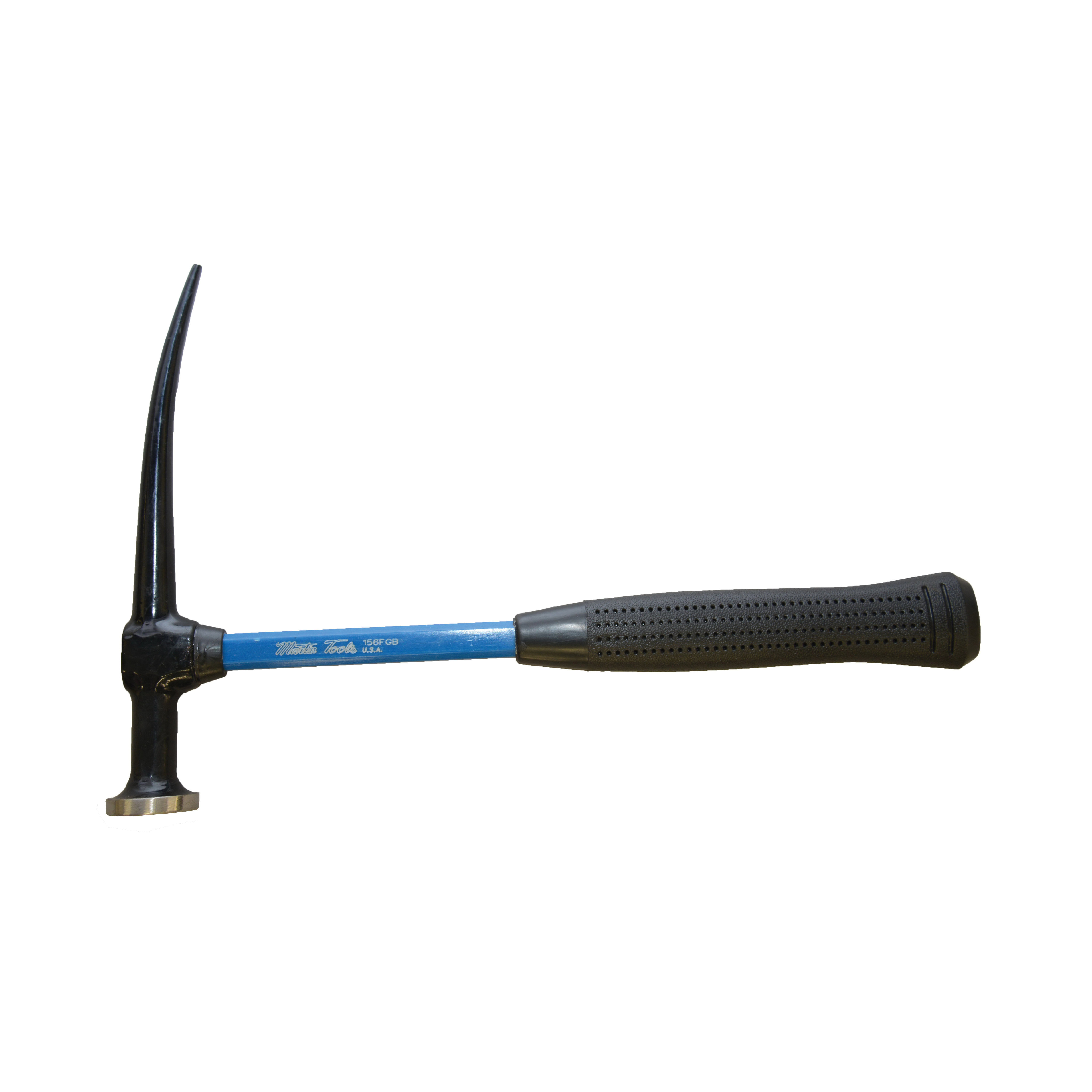 Body Hammer, Curved Pick Dinging, 5-1/2 Inch Head Length, Forged Alloy Carbon Steel Head, Round Face, Cushion Grip, Fiberglass Handle