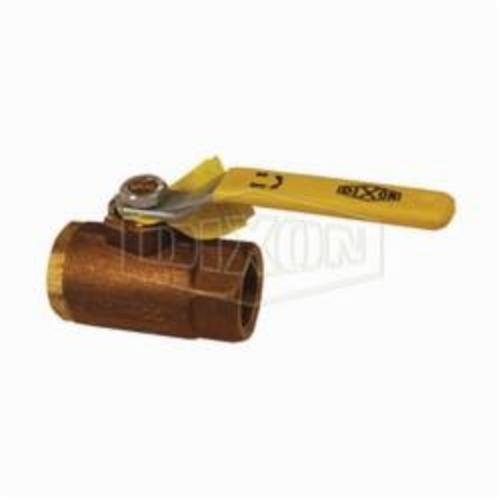 Ball Valve, 1/2 Inch Nominal, FNPT End Style, 600 psi Pressure, Full Port, Bronze Ball, Bronze Body, Bronze Stem and Glass Filled RPTFE Seat Trim