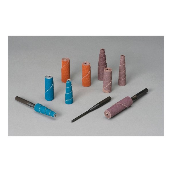 Coated Cartridge Roll, Straight, 1 in Diameter Maximum Roll, 2 in Overall Length, 0.12 in Pilot Hole Diameter, 80 Grit, Medium Grade, Silicon Carbide Abrasive