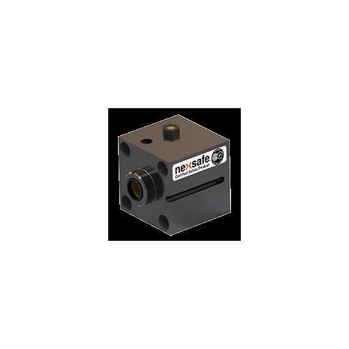 Static Rod Lock, Spring Engaged, Series: RLSSB 500-100-S-N-2PNP, 4.94 in Length, Brushed Aluminum