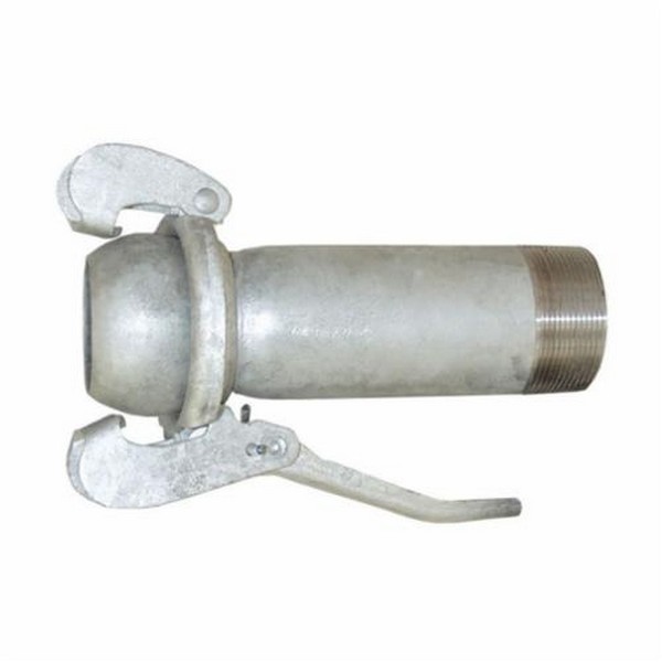 Quick Connect Fitting, Type B Bauer Extra Long, Coupling Fitting/Connector, 2 Inch Nominal, Male x MNPT End Style, 70 °F, Steel, Galvanized