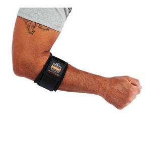 Ambidextrous Elbow Support, S, Fits 9 to 10 in, Black, Hook and Loop Closure, Nylon Laminated Neoprene