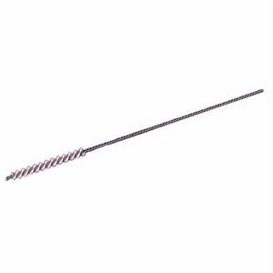 Carbide Burr, Micro Abrasive, 0.09 in Brush Dia, 3/4 in Brush Length, 4 in Overall Length, Nylon/Silicate Fill, 0.012 in Filament/Wire Diameter, 0.041 in Stem Dia, Single Spiral, Single Stem