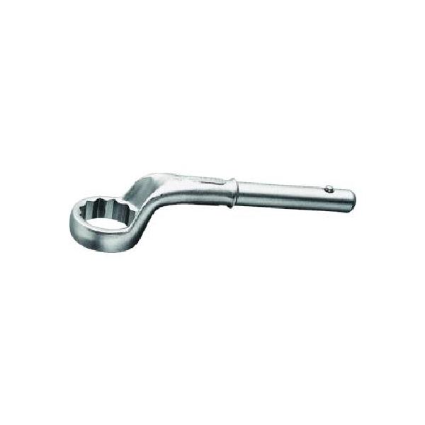 Wrench, Leverage, Measurement System: Metric, Offset/Spline Wrench, 55 mm Wrench Opening, 12 Points, 11-11/16 in Overall Length, 30˚ Offset, 3-3/16 in Box End Width, 1-1/8 in Box End Thickness, Straight Handle, Tether Capable: No, Steel, Polished/Sat