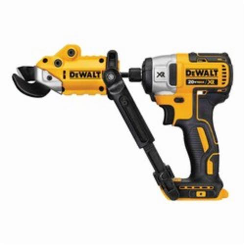 Cordless Shear Attachment, Cutting Capacity: 18 ga Steel, 360 deg Swivel, 18 to 20 VDC, Plastic Housing Material