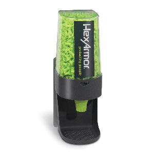 Earplug Dispenser, Magnetic Refillable, 600/800 Pairs Capacity, For Use With: SafeComm®, AccuFit®, and Non-Earplug, 7.6 in Height, 3.7 in Width, 4.4 in Depth, Plastic, Wall Mount