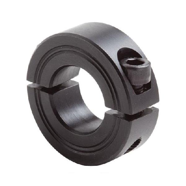 Clamping Collar, Series: GM2C, 2-Piece Split Construction, 55 mm ID, 82 mm OD, 19 mm Width, Hex Socket Cap Screw Screw Style, M8x25 Screw, Steel, Black Oxide