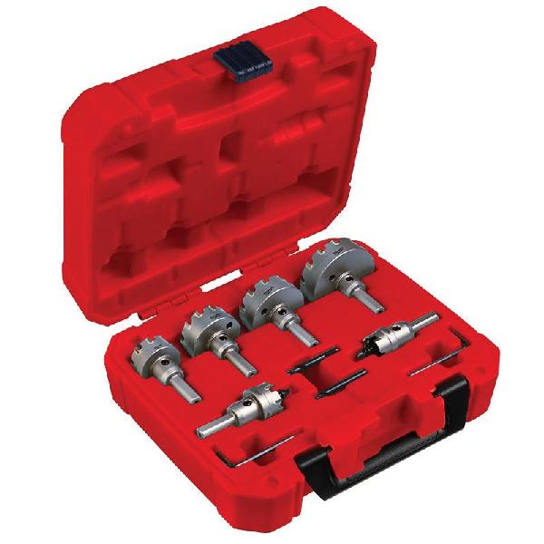 Hole Cutter Set, 1-Piece, 8 Piece, Specifications: 3/16 in Cutting D, 7/8 in Minimum Cutting Dia, 2-1/2 Maximum Cutting Dia, For Use With: Hole Saw, Carbide