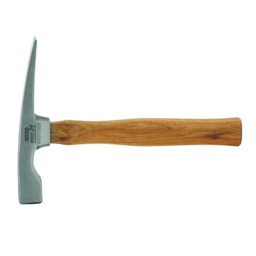 Chipping Hammer, 24 oz Head, 8 in Head Length, High Carbon Steel Head, 11-3/8 in Overall Length, Rim Tempered/Smooth Face, Traditional Handle, Hickory Wood Handle