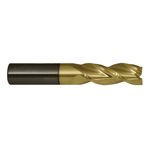Corner Radius End Mill, Imperial Regular, Series: CEM-AM3-ZN, 3/16 in Diameter Cutter, 0.015 in Corner Radius, 2 in Overall Length, 9/16 in Length of Cut, 3 Flutes, Spiral Flute, 3/16 in Shank Diameter, Right Hand Cutting Direction, Straight Shank, S