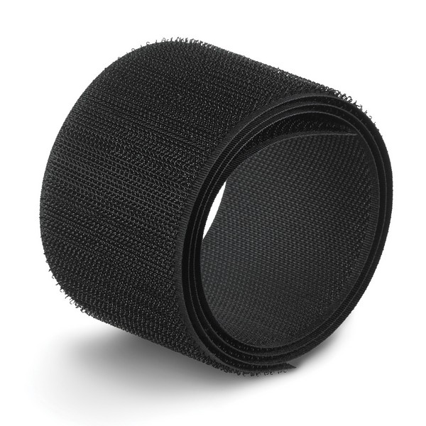 Hook Fastener Tape, General Purpose Non-Adhesive Reclosable, 50 yd Length, 4 Inch Width, 0.15 Inch Thickness   Engaged, Red, Woven Nylon Backing, 200 °F Maximum Operating