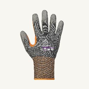 Cut Resistant Gloves, Size Small, TenActiv™/HPPE/Steel/Composite Fiber Shell, Polyurethane Palm Coating, Gray, ANSI/ISEA Cut Level A6