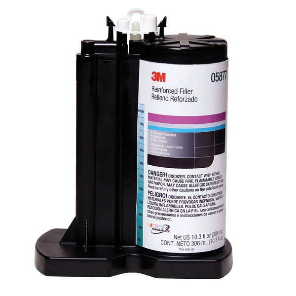 Reinforced Body Filler, 2-Component 2-Part, 276 mL, Cartridge, Paste