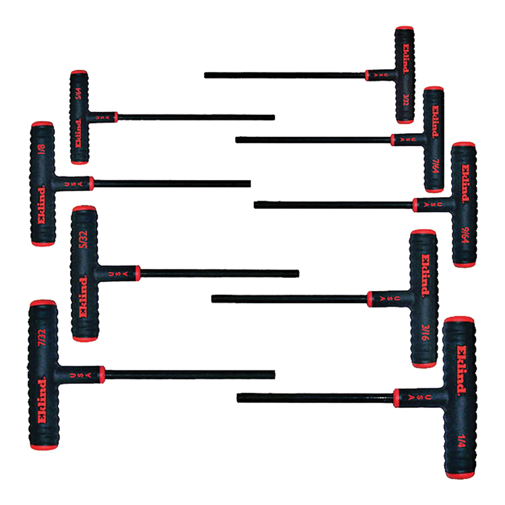60609 POWER-T HEX KEY SET 9PC INCH 6 IN HANDLE EKLIND