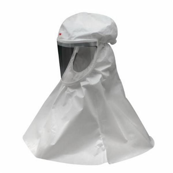 Hood, Economy, For Use With: Powered Air Purifying and Supplied Air Respirator Systems, Specifications: Medium/Large, Non-Woven Polypropylene, White