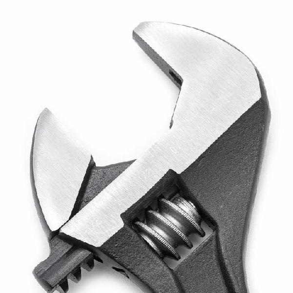 Adjustable Construction Wrench, 1-1/8 Inch Opening, 10-5/8 Inch Overall Length, Black Oxide