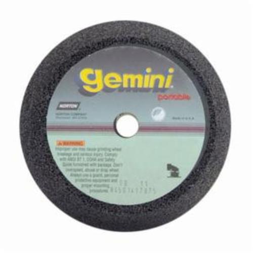 Snagging Wheel, Type 11 Portable, Series: 37C1, 6 in Maximum Dia, 2 in Head Thickness, 5/8-11 Center Hole, Flaring Cup, 16 Grit, Coarse Grade, Silicon Carbide Abrasive, 6000 RPM Maximum, Resin Bond
