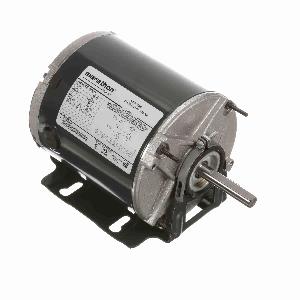 AC Motor, 0.25 HP, 115 VAC, 5.1 A, 60 Hz Frequency, 1 Phase, 1725 RPM Speed, 1 Speed, TENV Enclosure, 48Z Frame, CW/CCW Rotation, 1 Service Factor, Ball Bearing, Resilient Base/Extended Thru-Bolt Mounting, 40 °C, Insulation Class: Class B, Rolled Steel