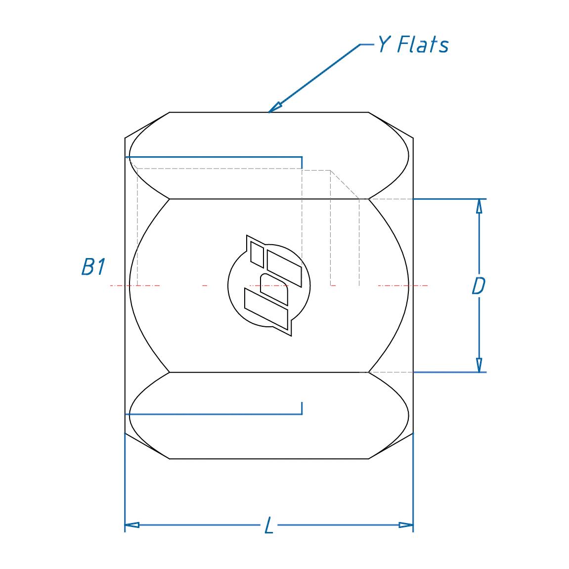 Hydraulic Nut, Series: C0318, 3/4-16 Inch Thread, 0.84 Inch Width, Steel
