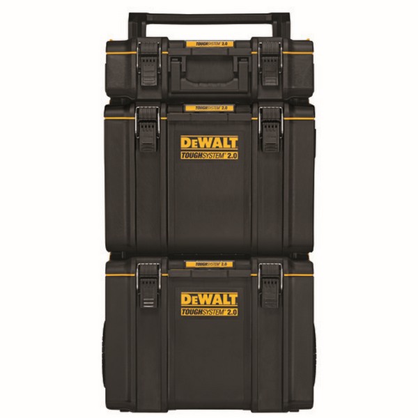 Rolling Tower, 2.0, Series: ToughSystem®, 19.88 in Width, 38.98 in Height, Ergonomic Handle, Aluminum, Black/Yellow