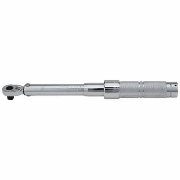 Micrometer Torque Wrench, Series: Modle C Series, 1/2 in Drive, 50 to 250 ft-lb, Ratcheting, Graduations: 1 ft-lb, 27-1/8 in Overall Length, CW/CCW, +/-3% CW, +/-6% CCW Accuracy, Setting: Automatic Reset, 50000 Cycles Minimum, Audible Click Indicator